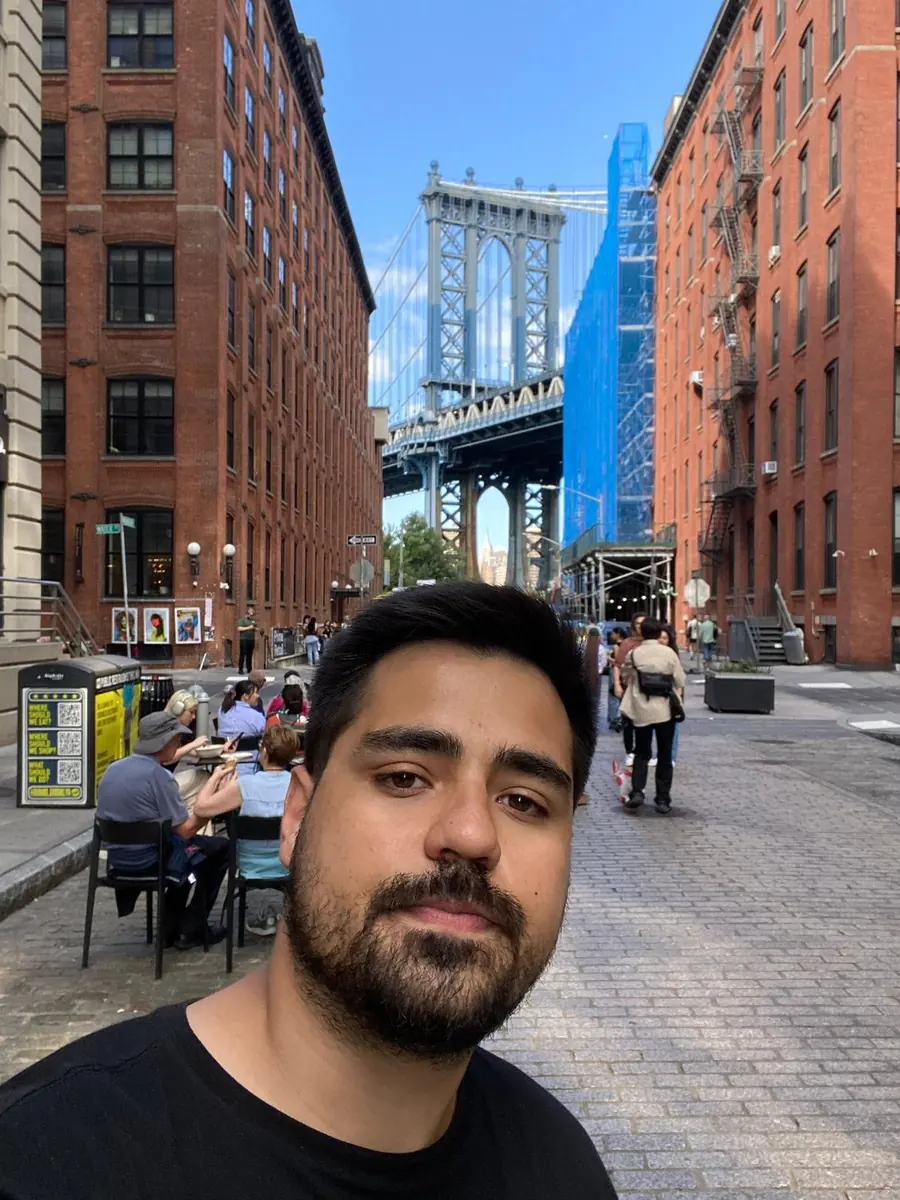 Felipe Rovaris em viagem