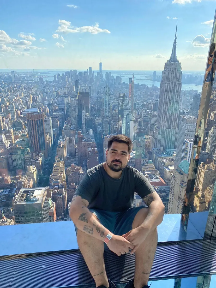 Felipe Rovaris em viagem