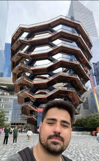 Felipe Rovaris em viagem