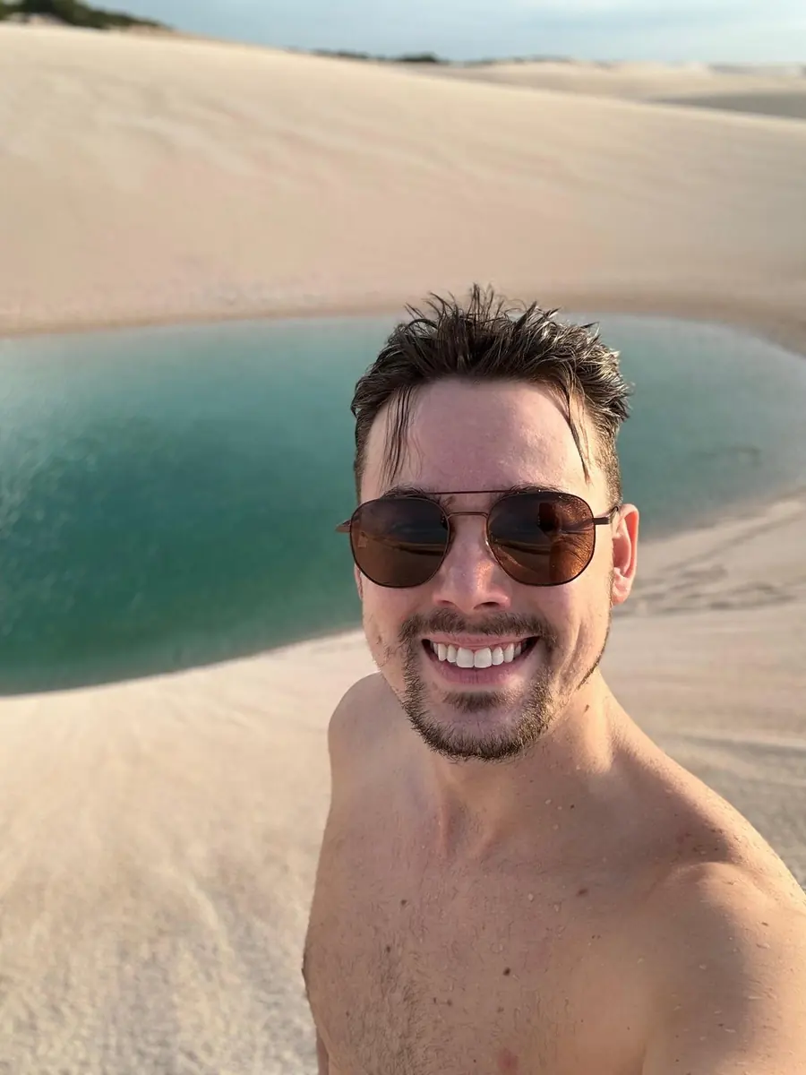 Jonas Frana em viagem